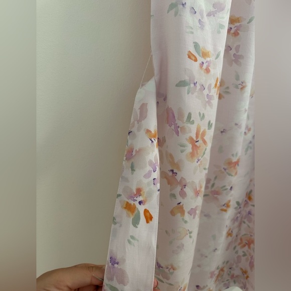 Cloth & Stone Floral Back Button Dress Size L / Pastel Pink - Picture 5 of 11